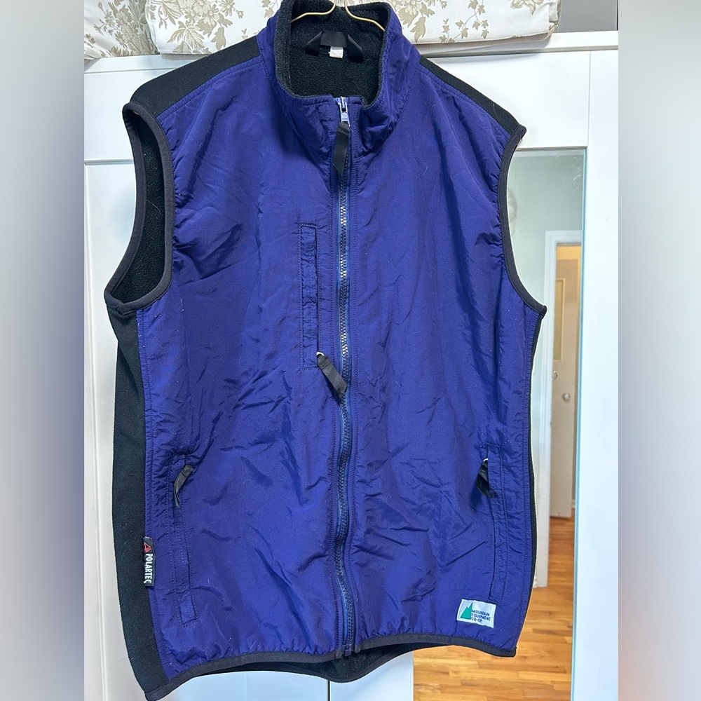 Unisex Blue/purple Fleece-Lined Vest